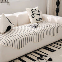 HKM-774931 Modern Light Luxury Sofa Cushion Cover - Striped Design in Vertical Points, Multiple Sizes Available