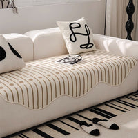 HKM-774931 Modern Light Luxury Sofa Cushion Cover - Striped Design in Vertical Points, Multiple Sizes Available