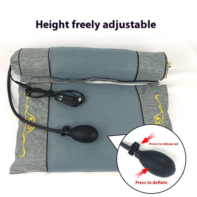 HKM-774995 Detachable Inflatable Electric Heating Pillow for Health Massage