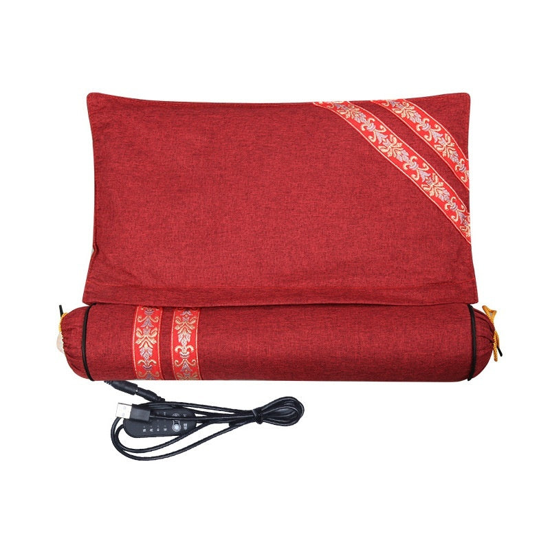 HKM-774995 Detachable Inflatable Electric Heating Pillow for Health Massage