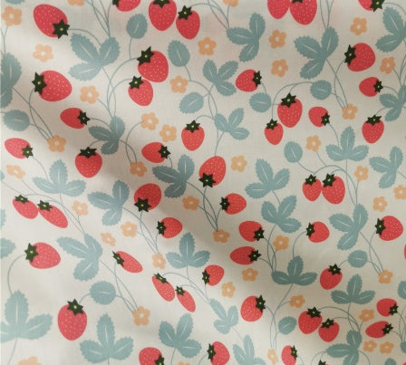 HKM-775187 Cotton Fabric with Assorted Fruit Print - 100% Cotton, 160cm Wide
