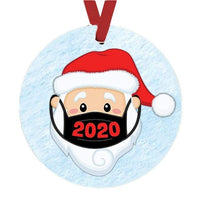 HKM-775315 Hanging Wooden Pendant Ornament for Christmas Decor - Pastoral Plant Design