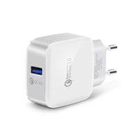 HKM-775379 Fast Charging USB Plug Adapter, AC100-240V Input, DC Output 3A, 9V/12V Compatible with Multiple Fast Charging Protocols