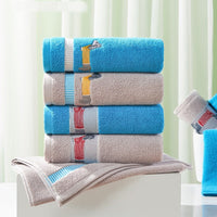 HKM-775443 Soft Pure Cotton Cartoon Face Towel – Water Absorbent in Multiple Colors