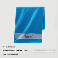 HKM-775443 Soft Pure Cotton Cartoon Face Towel – Water Absorbent in Multiple Colors