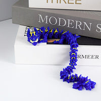 HKM-775507 Celestial Flying Moon Dragon Decorative Sculpture - Mythical Charm for Home Decor