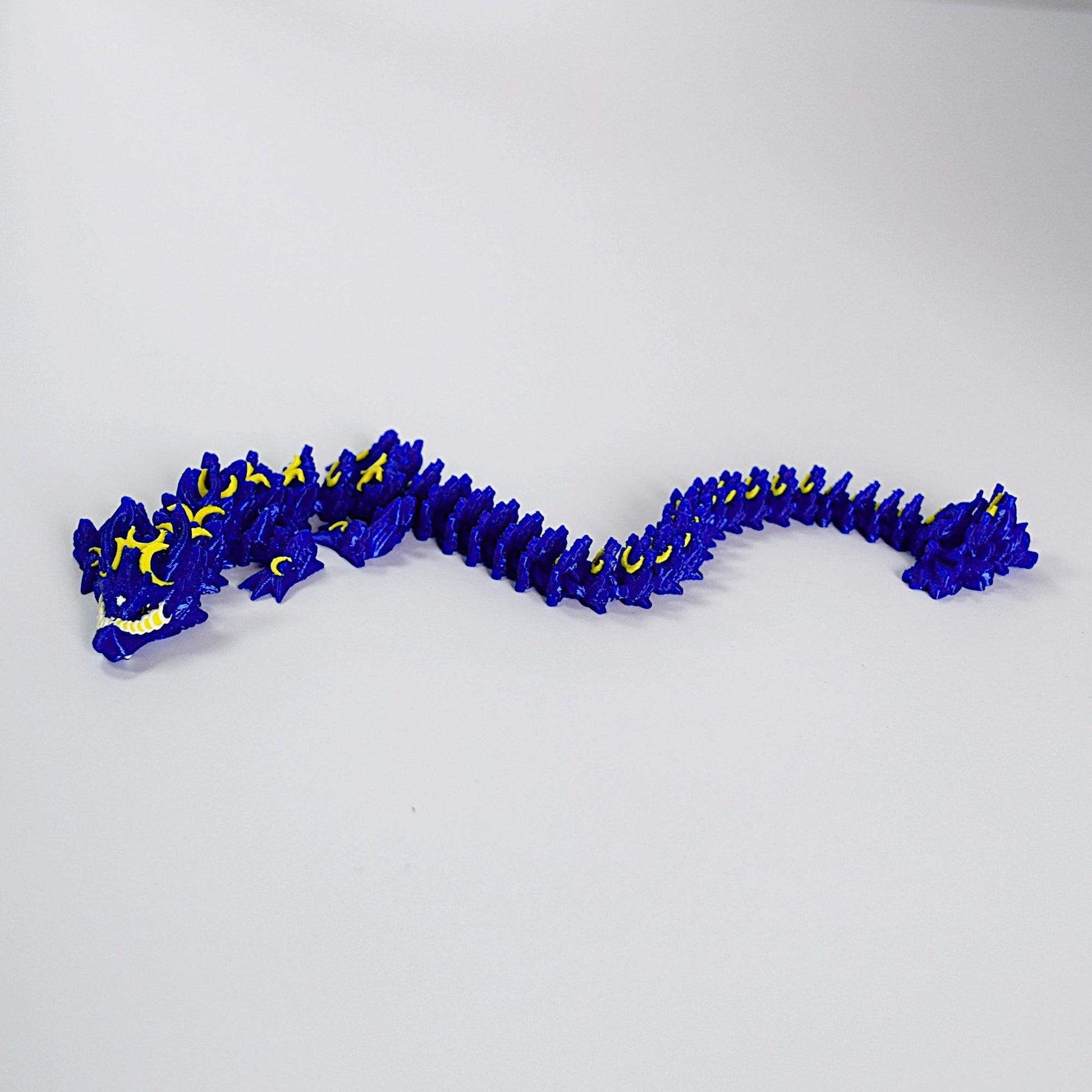 HKM-775507 Celestial Flying Moon Dragon Decorative Sculpture - Mythical Charm for Home Decor