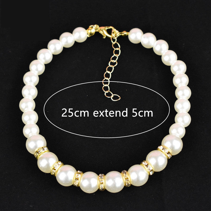 HKM-775699 Resin Cat and Dog Necklace Collar with Tail Chain, All Seasons Suitable