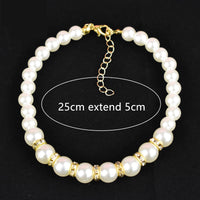 HKM-775699 Resin Cat and Dog Necklace Collar with Tail Chain, All Seasons Suitable