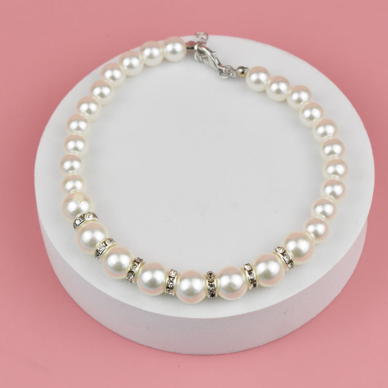 HKM-775699 Resin Cat and Dog Necklace Collar with Tail Chain, All Seasons Suitable