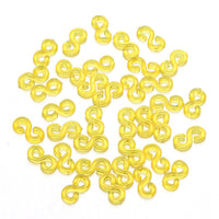 HKM-775699 S Clip Rubber Band Connectors for DIY Ornament and Bracelet Making - 500PCS Set