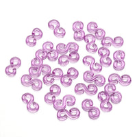 HKM-775699 S Clip Rubber Band Connectors for DIY Ornament and Bracelet Making - 500PCS Set