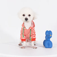 HKM-775699 Thin Orange Hooded Sweater for Dogs - Cotton Pet Clothing in Sizes M to 4XL