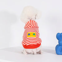 HKM-775699 Thin Orange Hooded Sweater for Dogs - Cotton Pet Clothing in Sizes M to 4XL