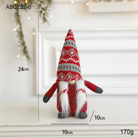 HKM-775827 Faceless Santa Claus Doll Christmas Ornament in Various Sizes and Colors
