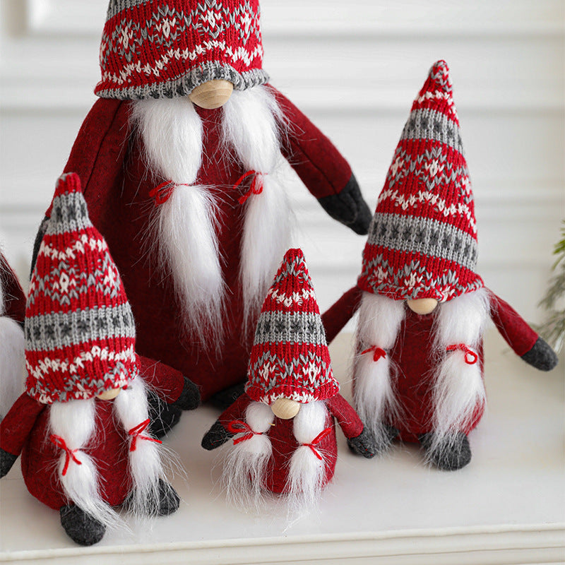 HKM-775827 Faceless Santa Claus Doll Christmas Ornament in Various Sizes and Colors