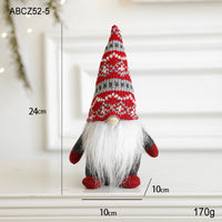 HKM-775827 Faceless Santa Claus Doll Christmas Ornament in Various Sizes and Colors