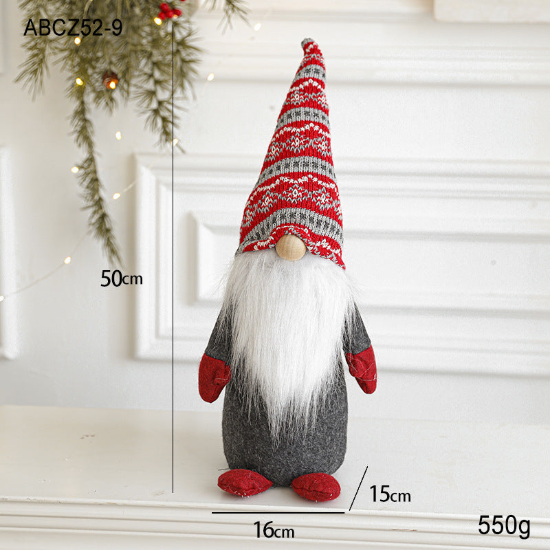 HKM-775827 Faceless Santa Claus Doll Christmas Ornament in Various Sizes and Colors