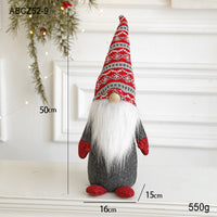 HKM-775827 Faceless Santa Claus Doll Christmas Ornament in Various Sizes and Colors