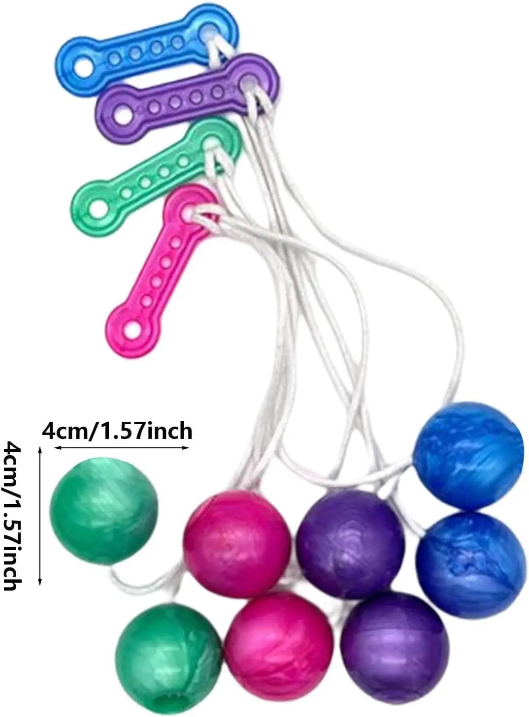 HKM-775827 Light-Up Lato Lato Stress Ball Toys for All Ages, ABS Plastic, Fun and Engaging Play Option
