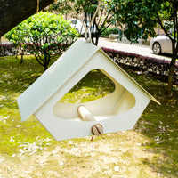 HKM-775955 Simple Iron Bird Nest for Outdoor Courtyard Decoration - Anti-Rain Design