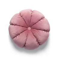 HKM-776019 Vintage Ruffled Sofa Cushion in Plush Material with Tassels - Available in English Rose, Pod Blush Pink, and Velvet Wine Red