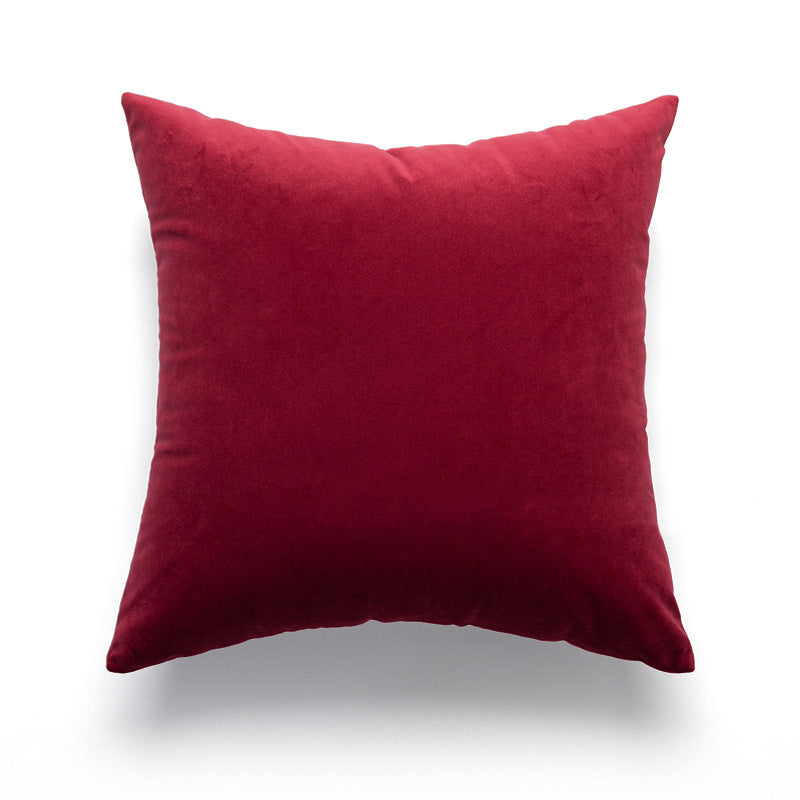 HKM-776019 Vintage Ruffled Sofa Cushion in Plush Material with Tassels - Available in English Rose, Pod Blush Pink, and Velvet Wine Red