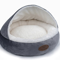 HKM-776211 Cozy Winter Pet Nest for Small to Large Dogs and Cats - Soft and Hard Top Options