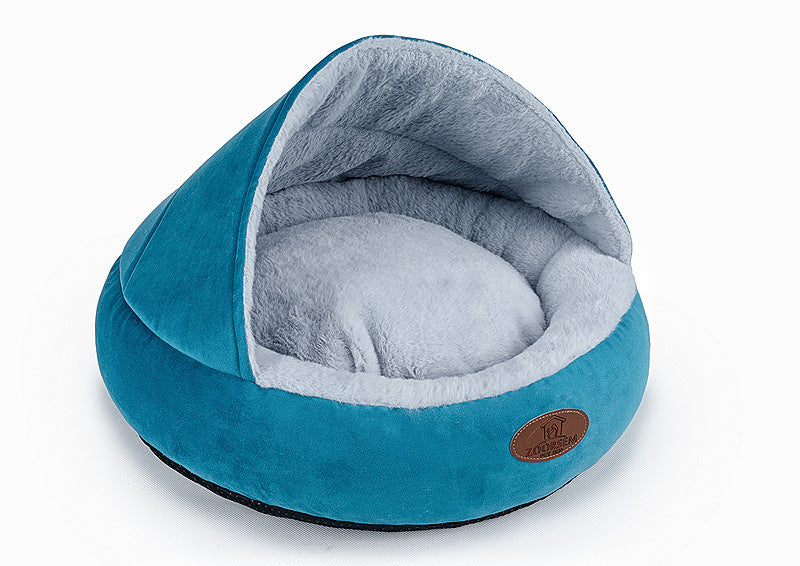 HKM-776211 Cozy Winter Pet Nest for Small to Large Dogs and Cats - Soft and Hard Top Options