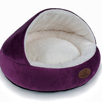 HKM-776211 Cozy Winter Pet Nest for Small to Large Dogs and Cats - Soft and Hard Top Options