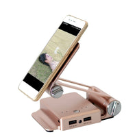 HKM-776211 Foldable Mobile Power Nesting with Dual Output in Rose Gold, Black, and Blue