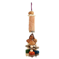 HKM-776275 Peony Parrot Cuttlebone and Corncob Vine Ball String Toy Set for Small to Medium Birds