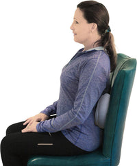 HKM-776339 Adjustable Memory Foam U-Shaped Travel Pillow for Neck, Chin, and Lumbar Support, Grey