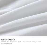 HKM-776339 Blue and White Floral Microfiber Duvet Cover Set - 3 Pieces for Twin, Full, Queen, King Sizes