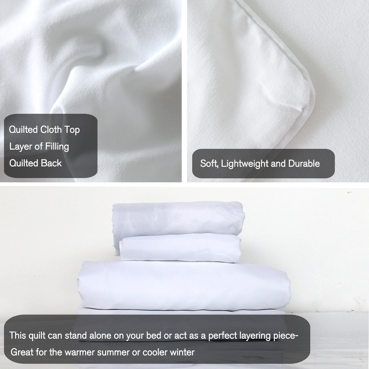 HKM-776339 Blue and White Floral Microfiber Duvet Cover Set - 3 Pieces for Twin, Full, Queen, King Sizes