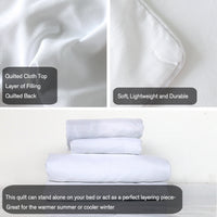 HKM-776339 Blue and White Floral Microfiber Duvet Cover Set - 3 Pieces for Twin, Full, Queen, King Sizes