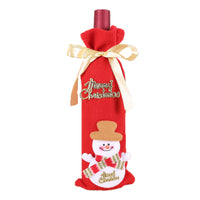 HKM-776467 Cashmere Cloth Wine Bottle Cover with Sponge Padding, 12 x 34 cm