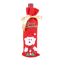 HKM-776467 Cashmere Cloth Wine Bottle Cover with Sponge Padding, 12 x 34 cm