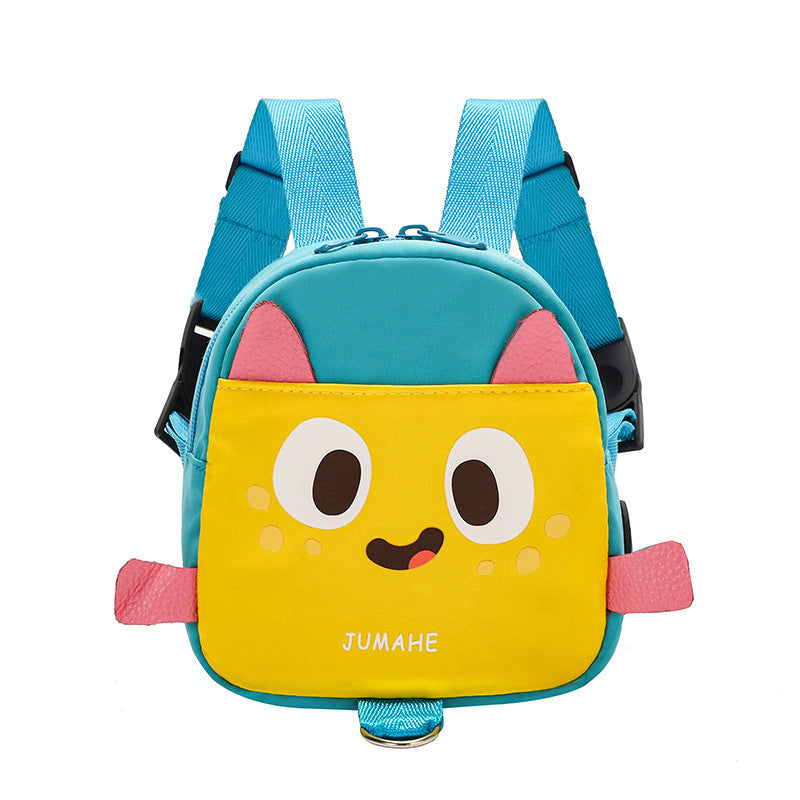 HKM-776531 Four Seasons Cartoon Pet Backpack - Durable Oxford Material - 14" x 6" x 16" - Available in Blue and Orange