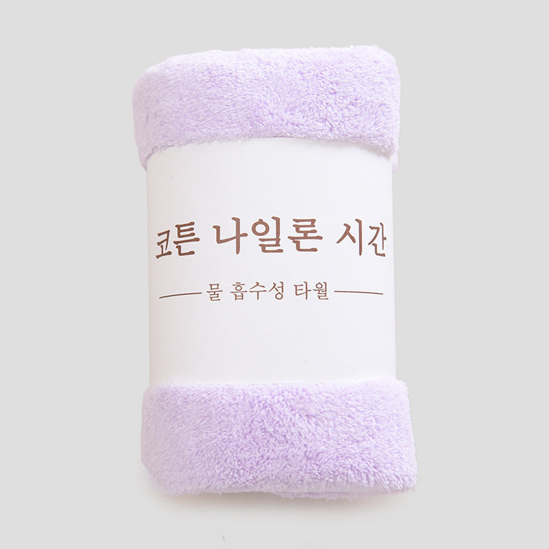 HKM-776595 Coral Fleece Soft Face Wash Towel - Absorbent and Breathable 35x75 cm