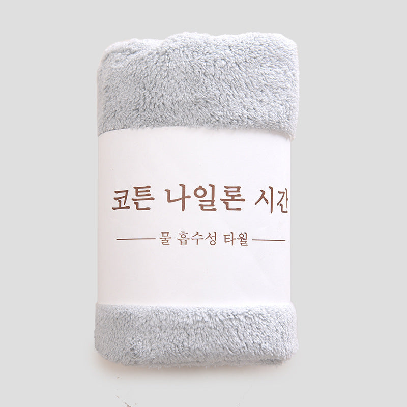 HKM-776595 Coral Fleece Soft Face Wash Towel - Absorbent and Breathable 35x75 cm