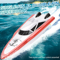 HKM-776595 High-Speed Electric RC Speedboat Toy with 2.4GHz Remote Control, Water Induction Start, Outdoor Fun