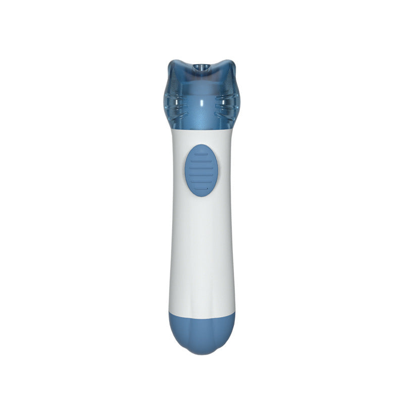 HKM-776659 Cute Cat Face Infrared Doumao Pen - Plastic, Lightweight, Available in Blue, Green, Coffee