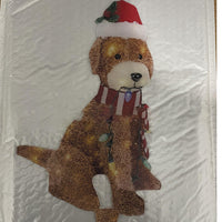 HKM-776787 Acrylic Light Chain Dog Decor for Outdoor Garden Holiday Display, 36x16cm