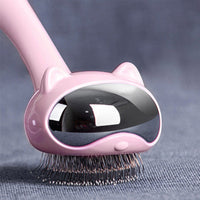 HKM-777107 Pet Grooming Comb with Long and Short Needle Teeth for Tangle-Free Coat Care