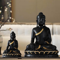 HKM-777107 Resin Sakyamuni Buddha Statue for Home and Garden Decor