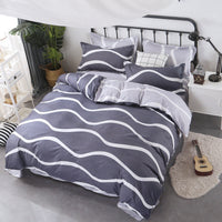 HKM-777171 Aloe Cotton 4-Piece Bed Sheet Set in Soft Polyester Fabric