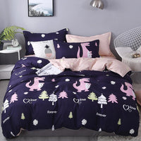 HKM-777171 Aloe Cotton 4-Piece Bed Sheet Set in Soft Polyester Fabric