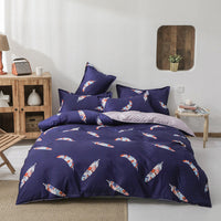 HKM-777171 Aloe Cotton 4-Piece Bed Sheet Set in Soft Polyester Fabric