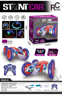 HKM-777171 Remote Control Double Sided Drift Stunt Car with LED Lights and Spray Function